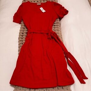 LOFT Vibrant Red V-Neck Top